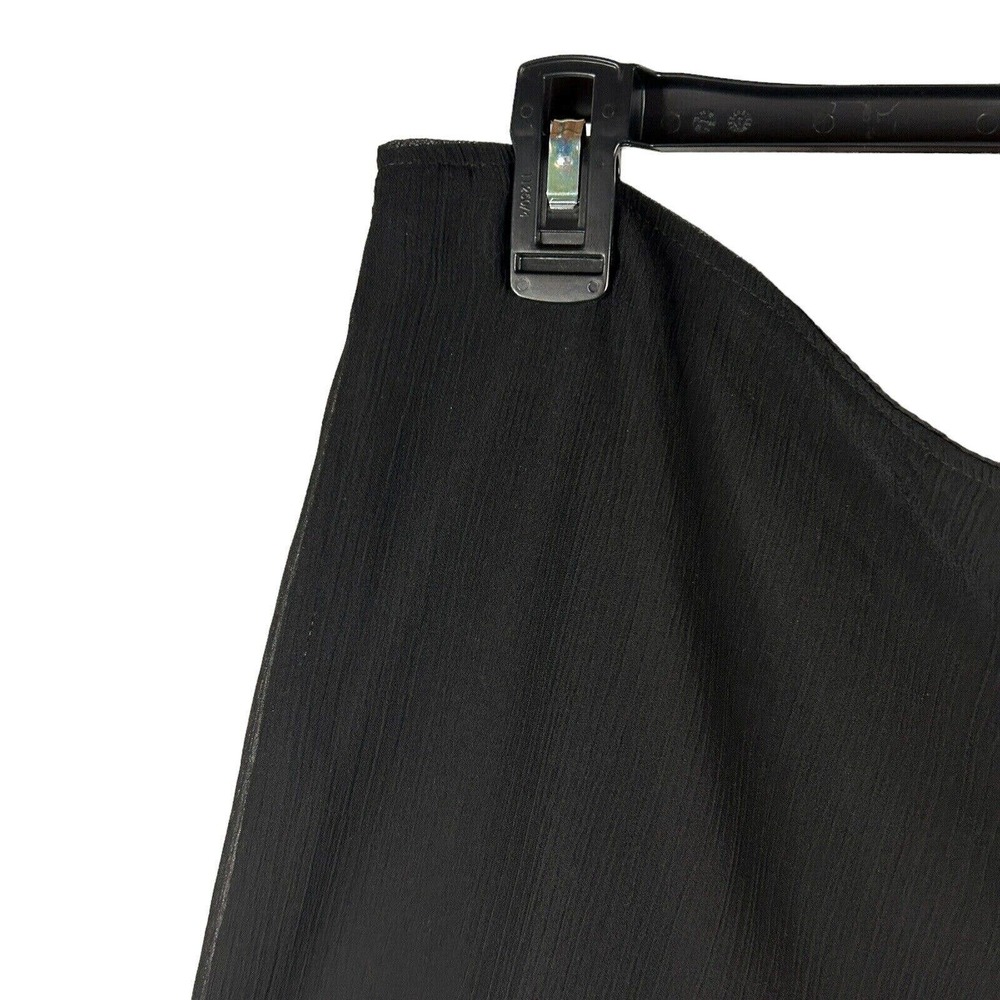 Joseph Ribkoff Womens 16 Sheer Black High-Rise Lined Palazzo Dress Pants Chiffon - Picture 5 of 12